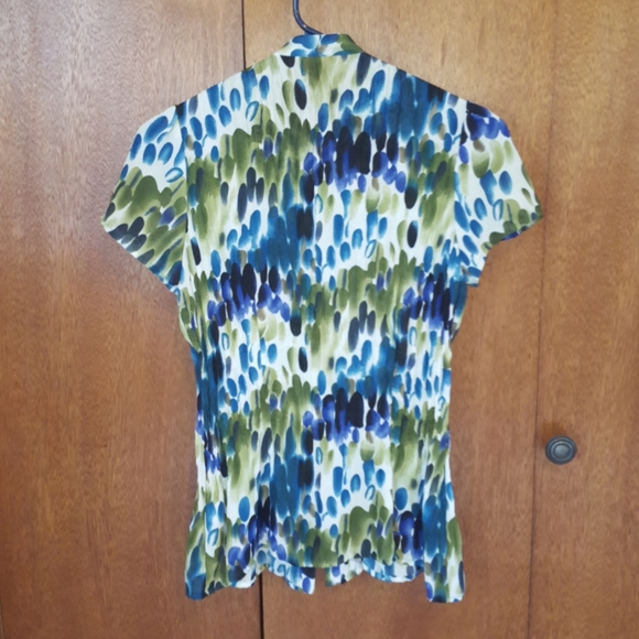 Blouse with Tie at Neck - Picture 5 of 7